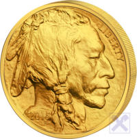 Produktabbildung USA, 1/1 Buffalo, Gold, 2015, BU