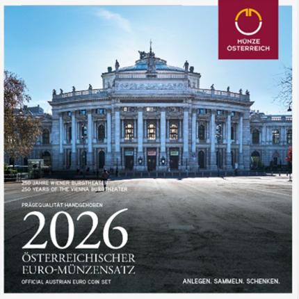Produktabbildung Kursmünzsatz, stfr, 2026, Standard-Satz