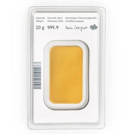 Produktbild 20 gr Goldbarren