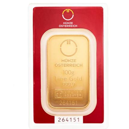 Produktbild 100 gr Goldbarren