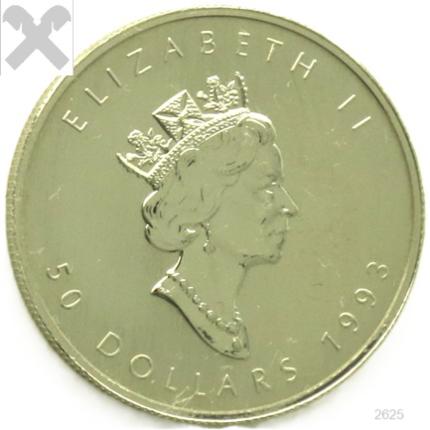 Produktabbildung 1/1 0z, Maple Leaf, 1993, Platin