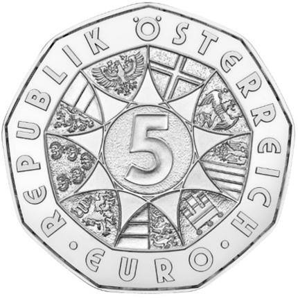 Produktbild 5 Euro, stfr, 2025, Silber, Narzissen