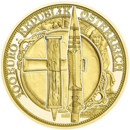 Produktabbildung 100 Euro, PP, 2026, Symbole des Göttlichen