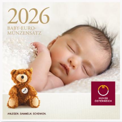 Produktabbildung Kursmünzsatz, stfr, 2026, Baby-Satz