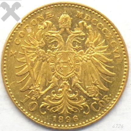 Produktabbildung 10 Kronen, 1896, ss/vz