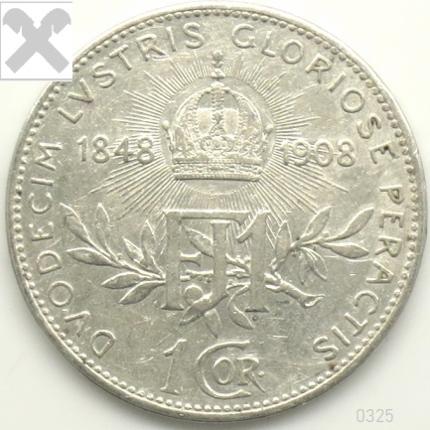 Produktabbildung 1 Krone, 1908, Jub., ss