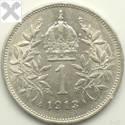 Produktabbildung 1 Krone, 1913, ss/vz