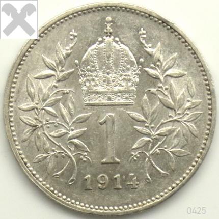 Produktabbildung 1 Krone, 1914, ss/vz