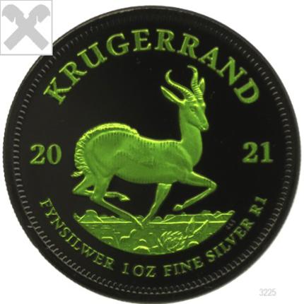 Produktabbildung Krüger Rand, 1 0z, Silber, 2021, Black Ruthenium-Green