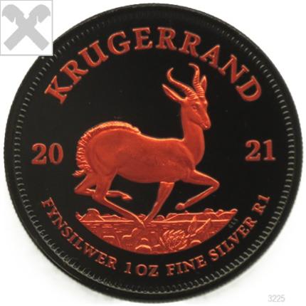 Produktabbildung Krüger Rand, 1 0z, Silber, 2021, Black Ruthenium-Red