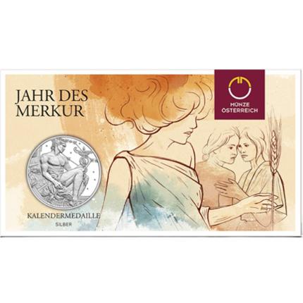 Produktabbildung Kalendermedaille Silber, 2026